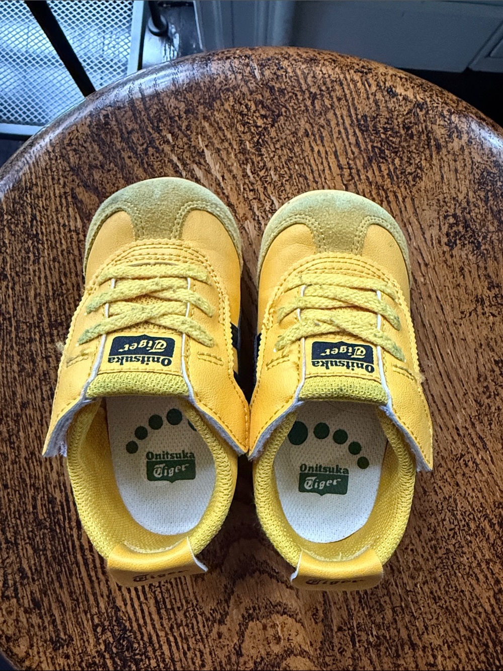 Onitsuka Tiger by Asics Kids' Yellow Velcro Trainers